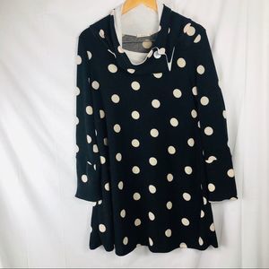 12PM Mon Ami black and white polka dot dress tunic